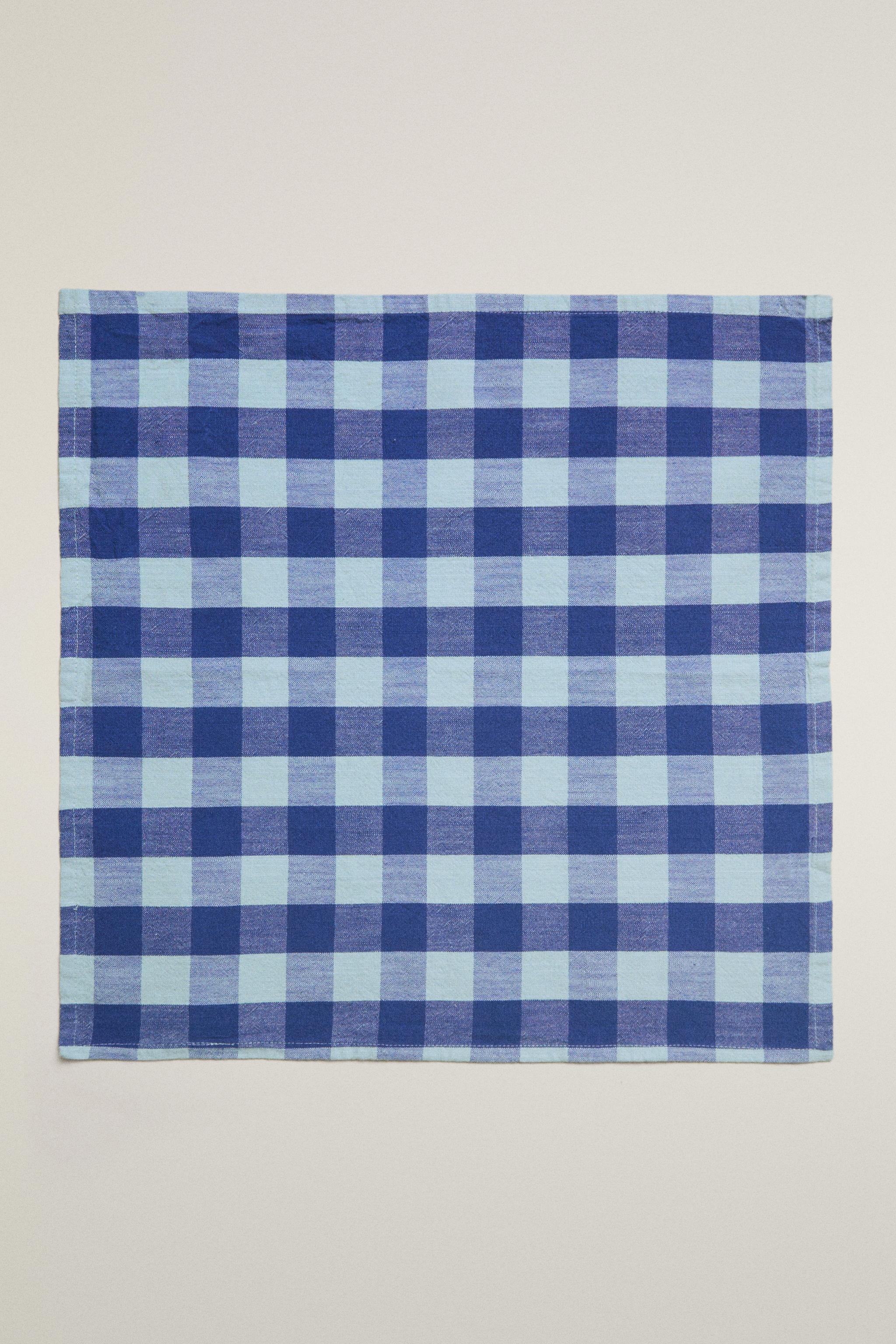 CHECKERED NAPKINS (PACK OF 2)