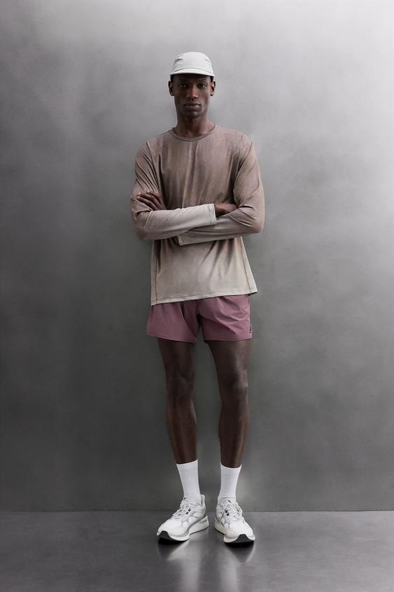 GRADIENT TECHNICAL RUNNING T-SHIRT - Burgundy by Zara - Image 0