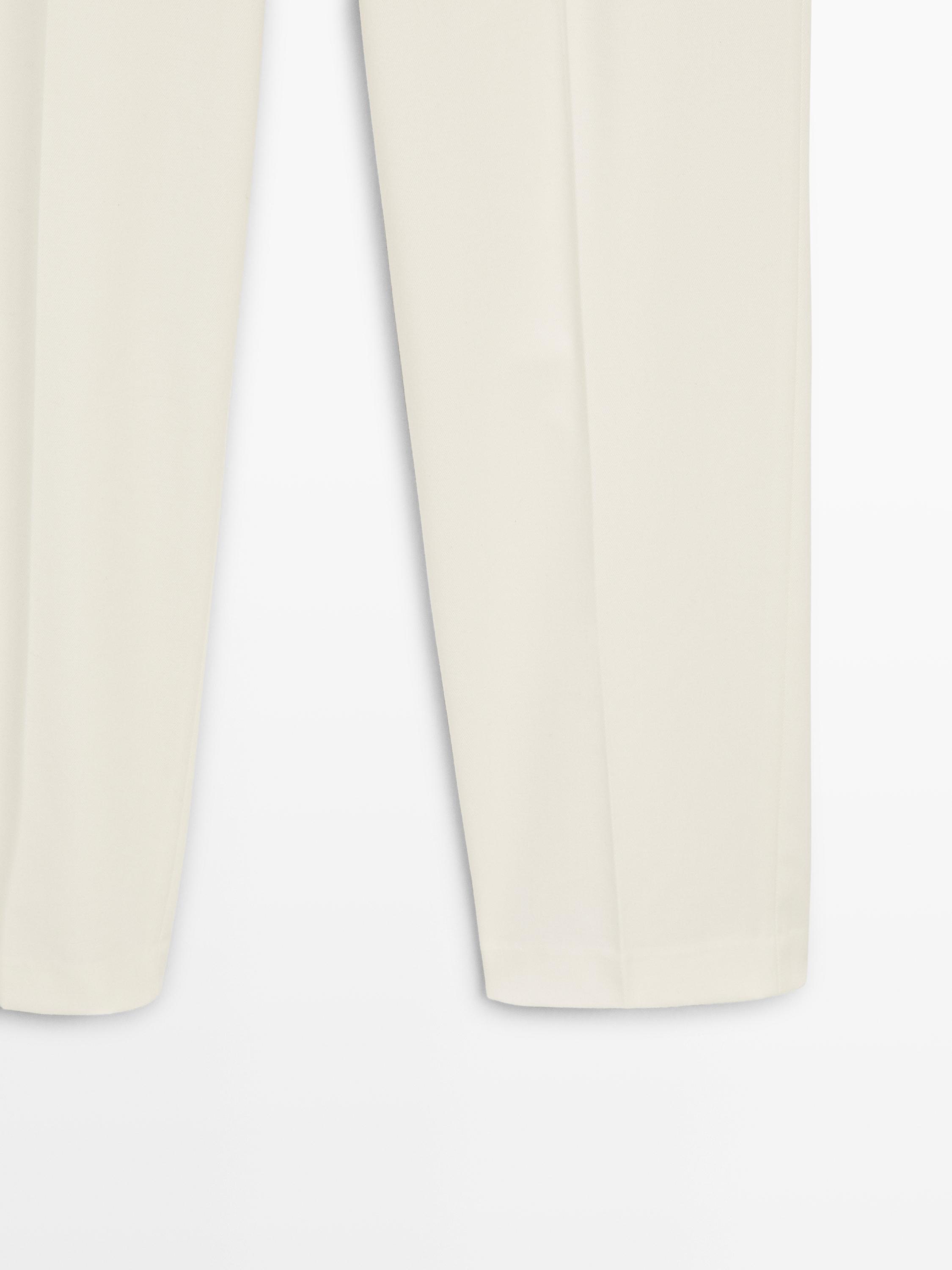 Straight-leg flowing trousers