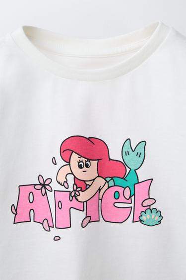 ARIEL PRINCESSES © DISNEY PRINTED T-SHIRT - White by Zara - Image 2