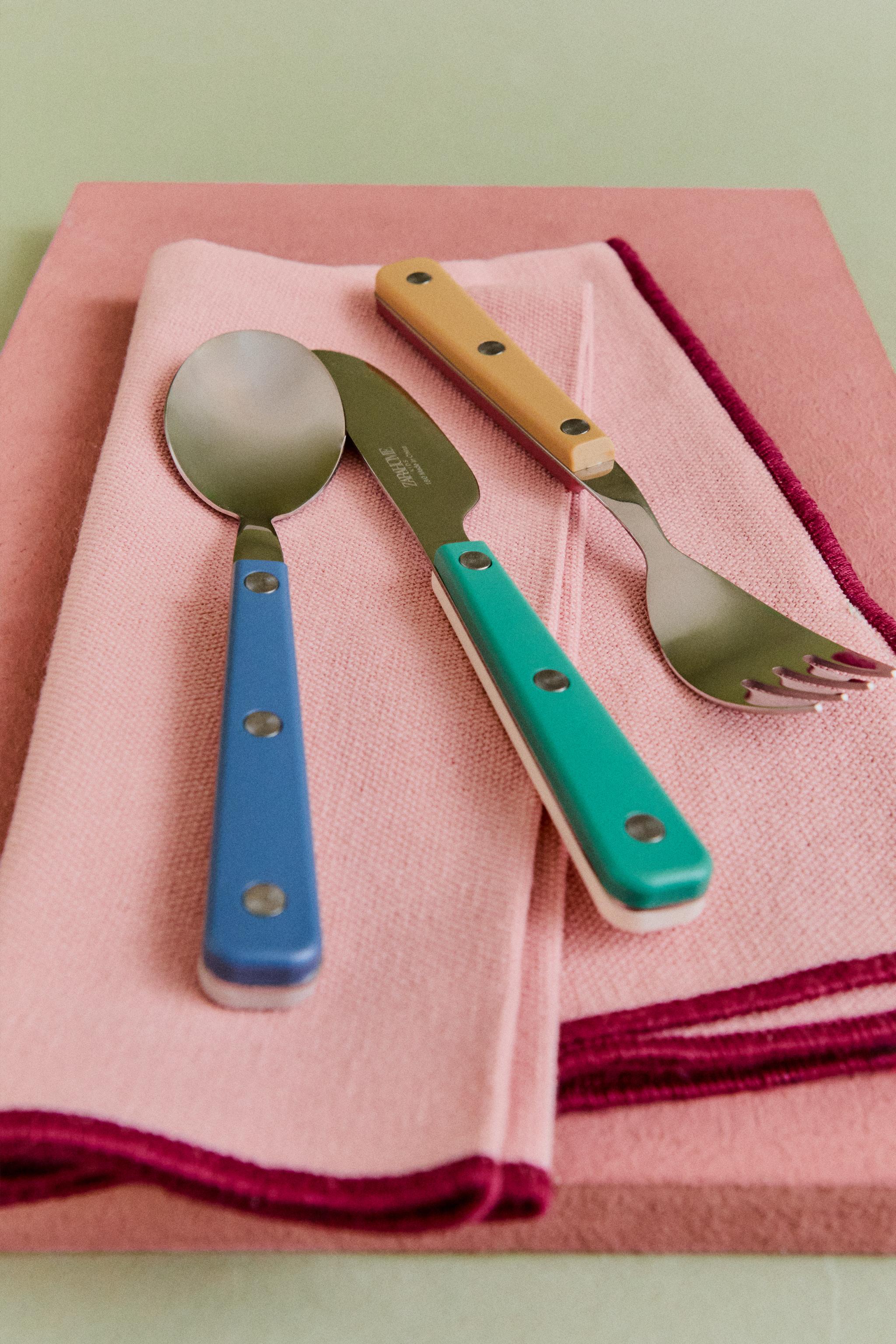 Zara KIDS' COLORED FLATWARE SET — фото 6