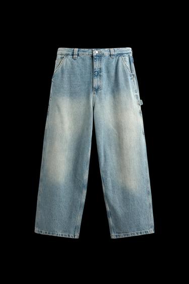WIDE BAGGY FIT JEANS - Light blue by Zara - Image 0