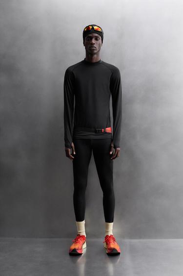 LONG RUNNING LEGGINGS - Black by Zara - Image 0