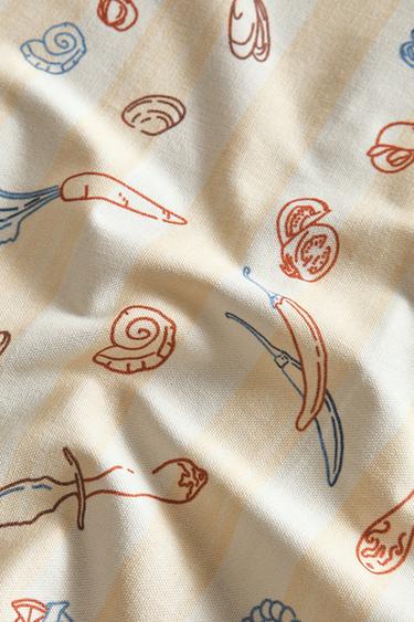 SERVIETTES DE TABLE BANDES IMPRIMÉ VAISSELLE - Écru de Zara - Image 3