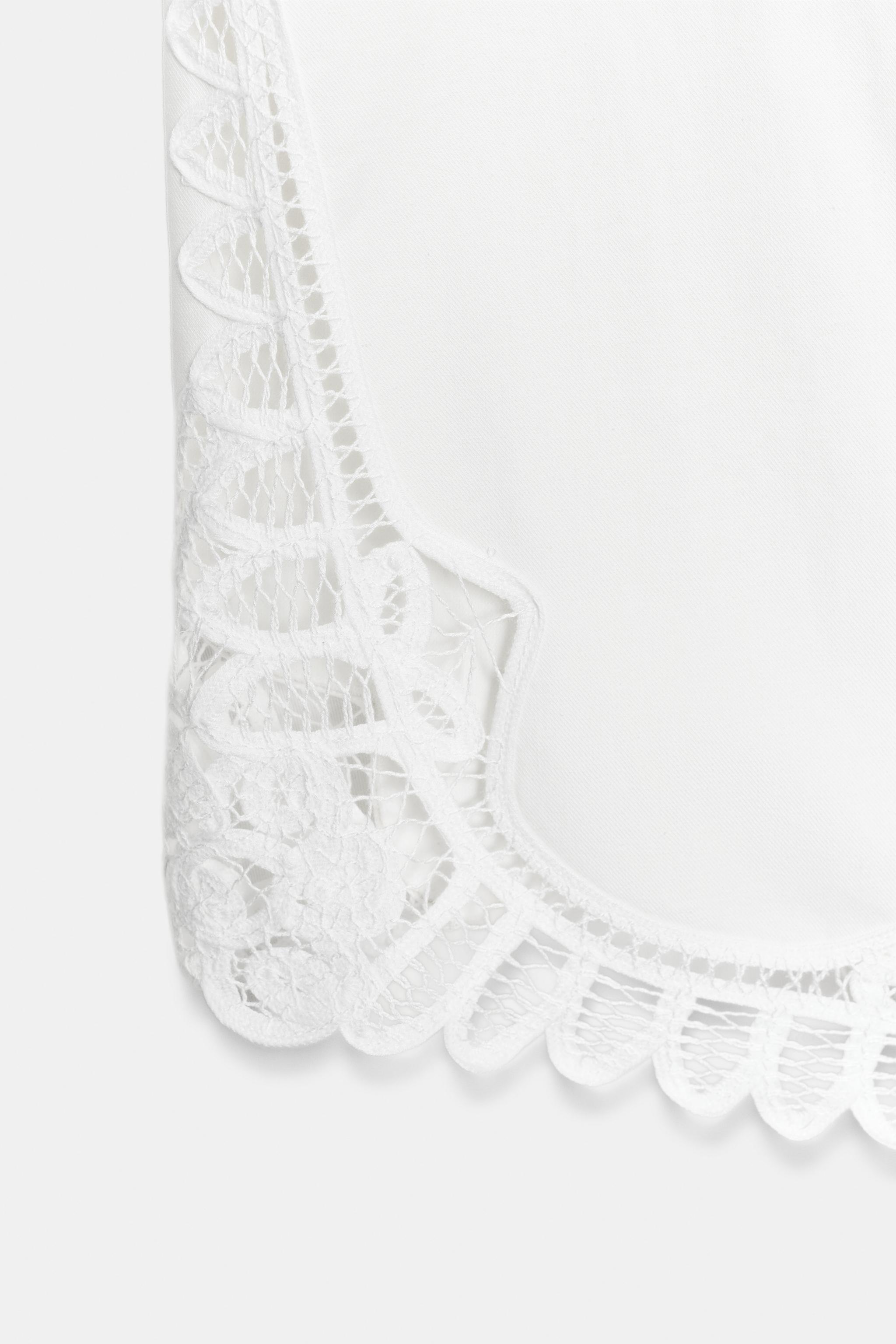 Женские брюки Zara EMBROIDERED TROUSERS ZW COLLECTION — фото 8