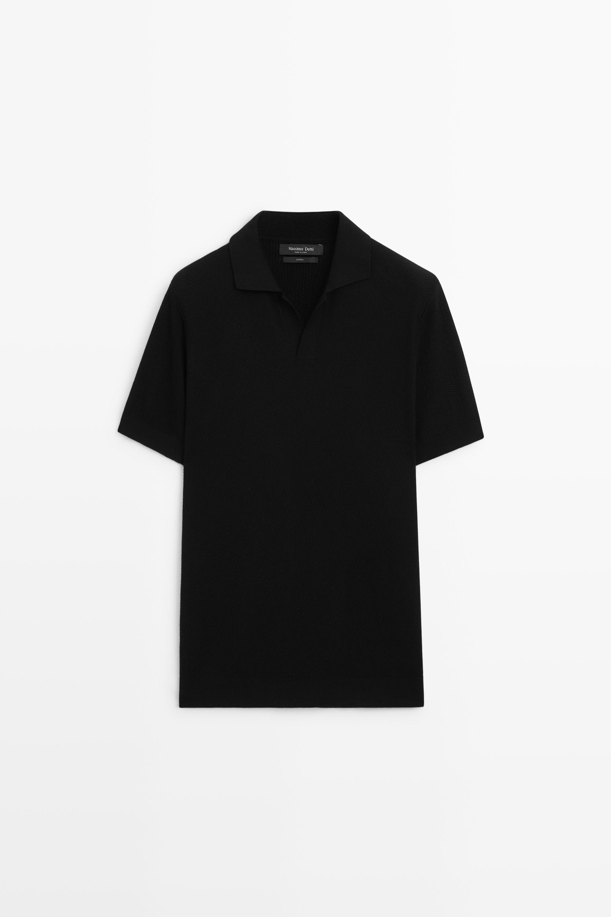 100% cotton knit polo