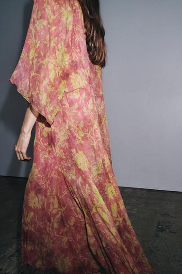 ROBE IMPRIMÉE ZW COLLECTION - Rose de Zara - Image 2