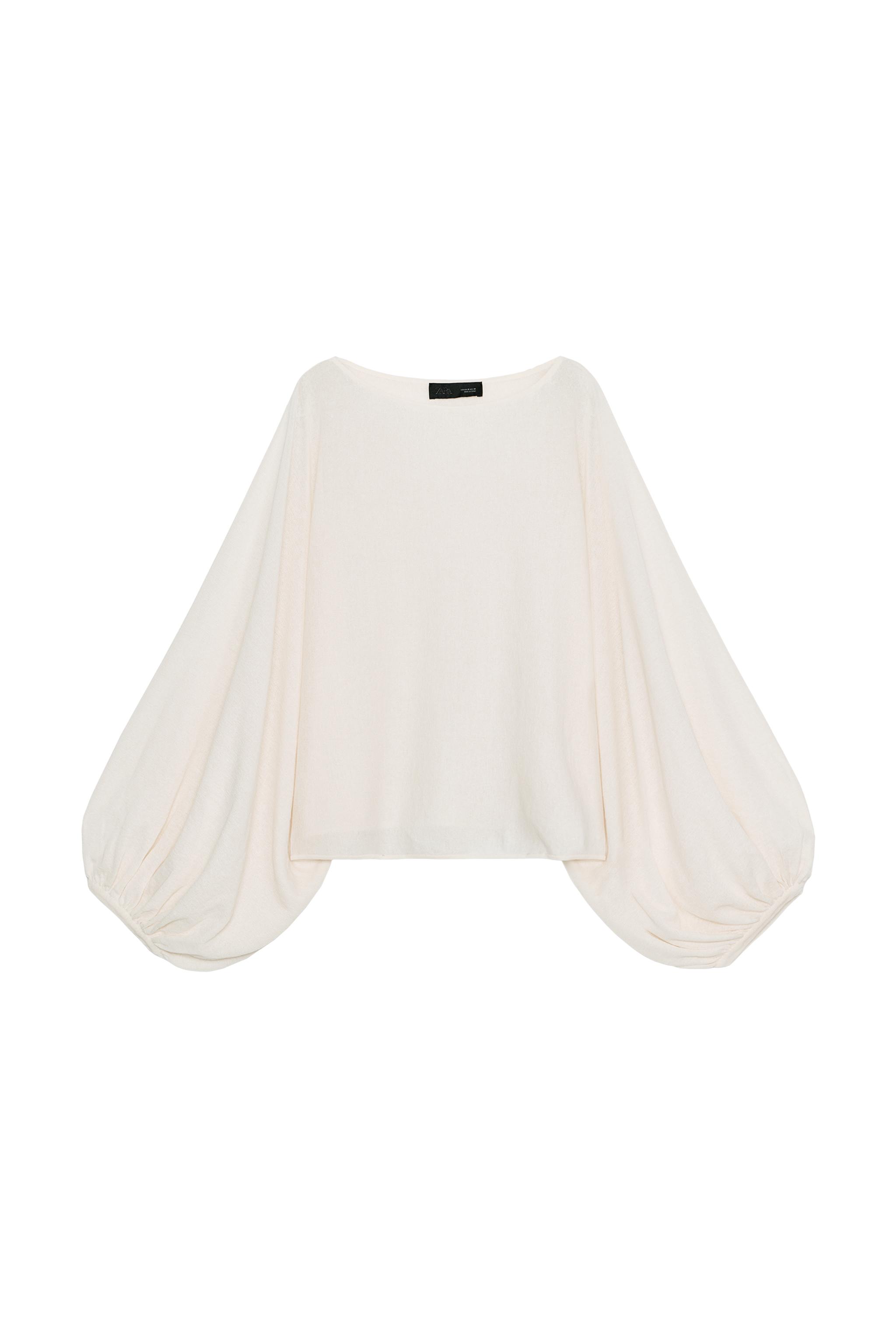 zara — TOP IN MAGLIA MANICHE VOLUMINOSE