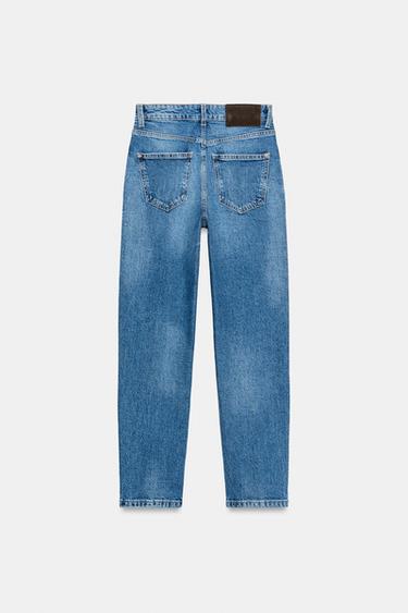 Z.01 MOM FIT HIGH-WAIST JEANS - Mid-blue by Zara