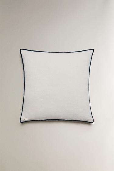 LINEN CUSHION COVER - White by Zara - Image 2