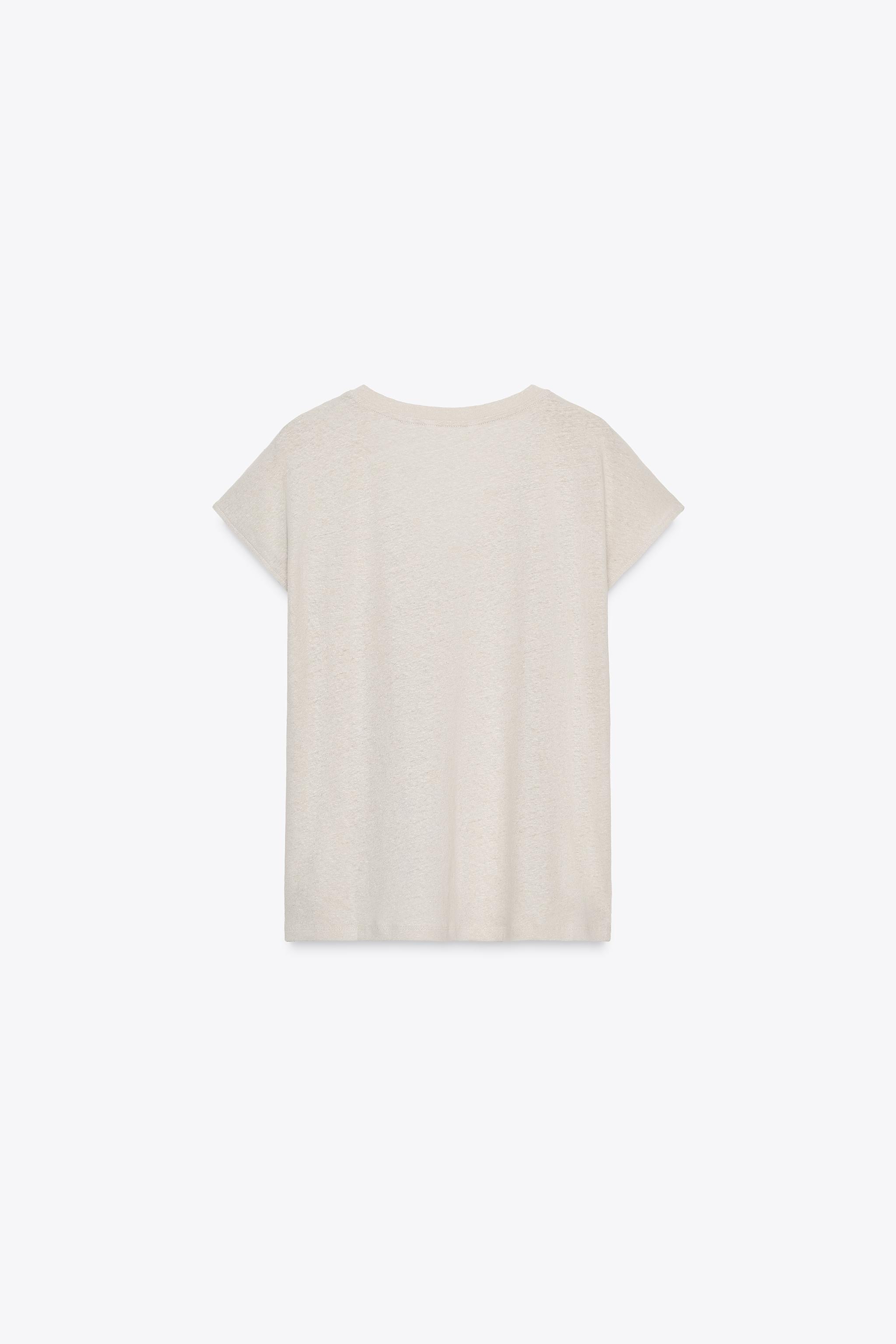 Tシャツ・カットソー ZANONE SS25 Linen cotton t-shirt (810184Z1353 Z0913) Zanone Linen Cotton T-Shirt - White - Men | 810184Z1353Z0913