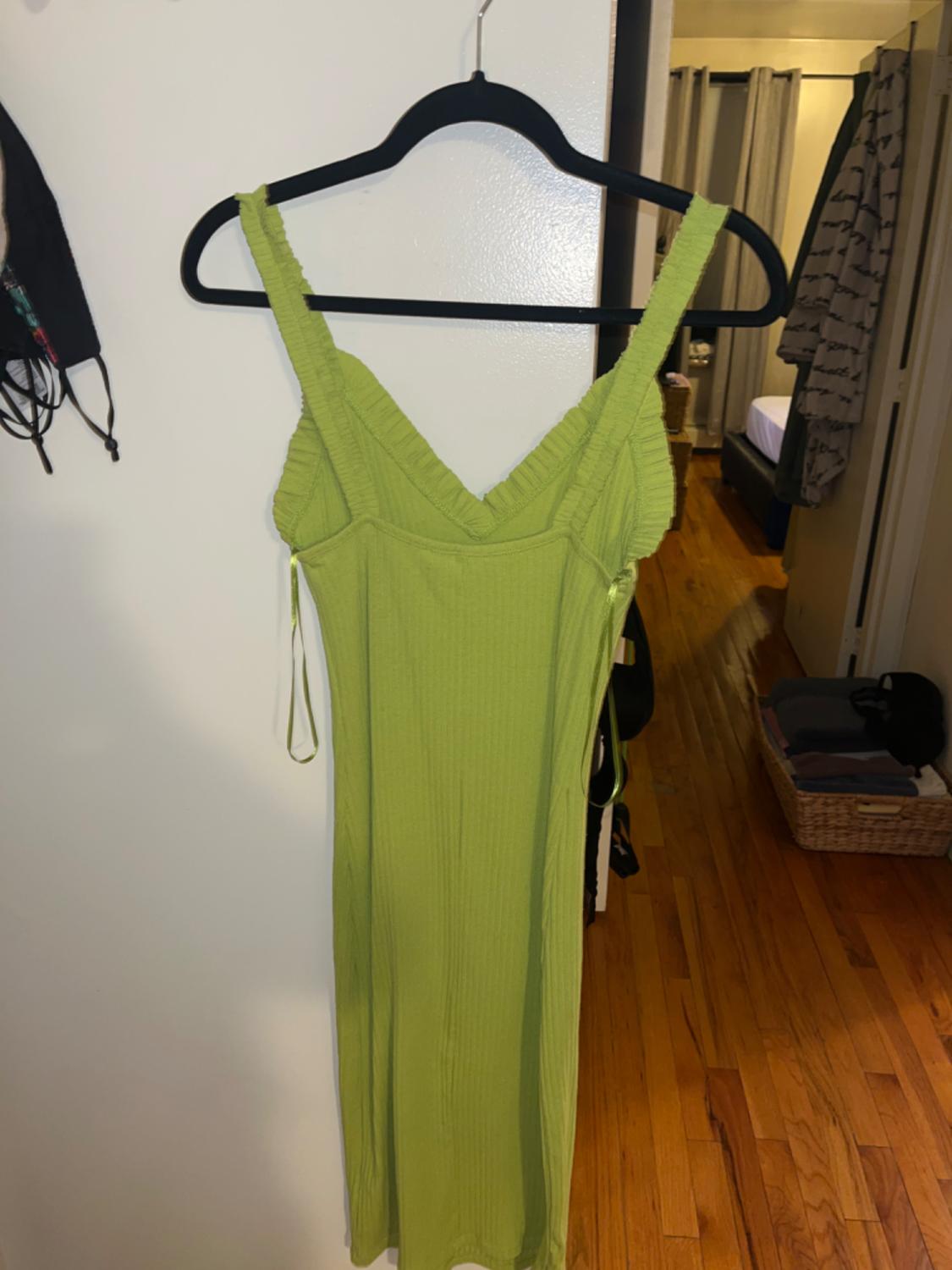 TEXTURED RUFFLE DRESS - Image 2