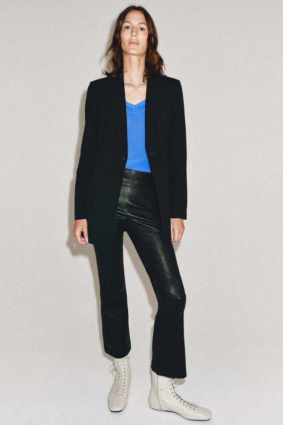 FLOWING V-NECK KNIT TOP - Bluish by Zara - Image 0