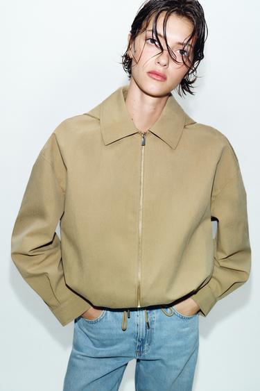 BLOUSON À CAPUCHE AMOVIBLE - Marron clair de Zara - Image 3