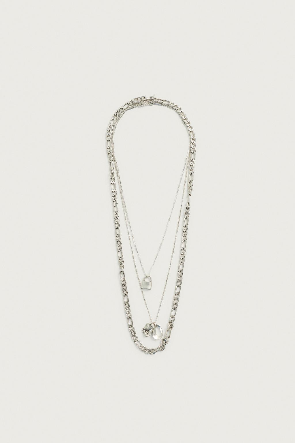 PACK OF 3 COORDINATING METAL NECKLACES
