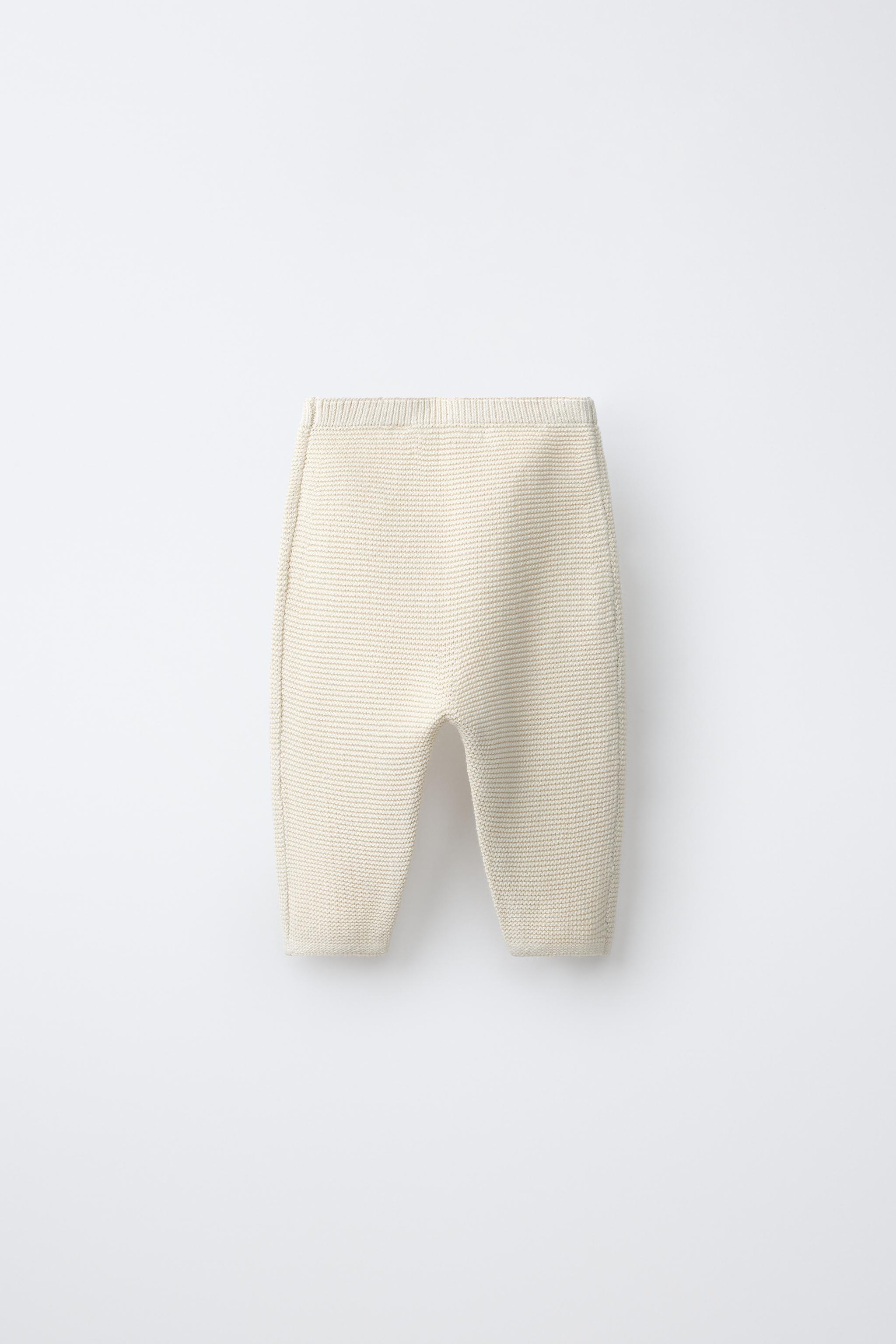 LINKS KNIT TROUSERS — Ecru