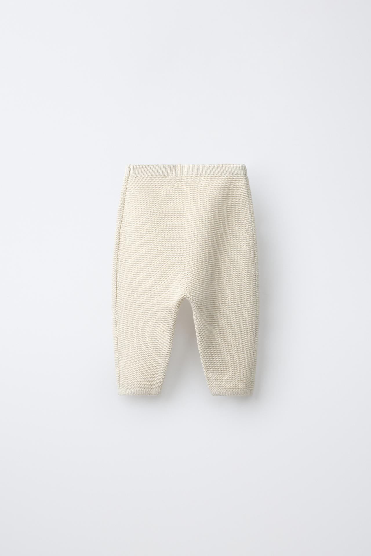 LINKS KNIT TROUSERS — Ecru