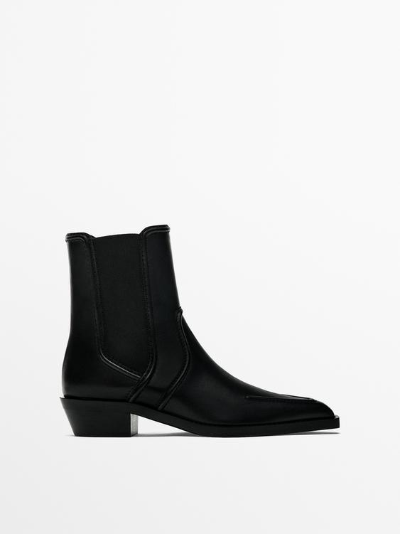 zara grey ankle boots