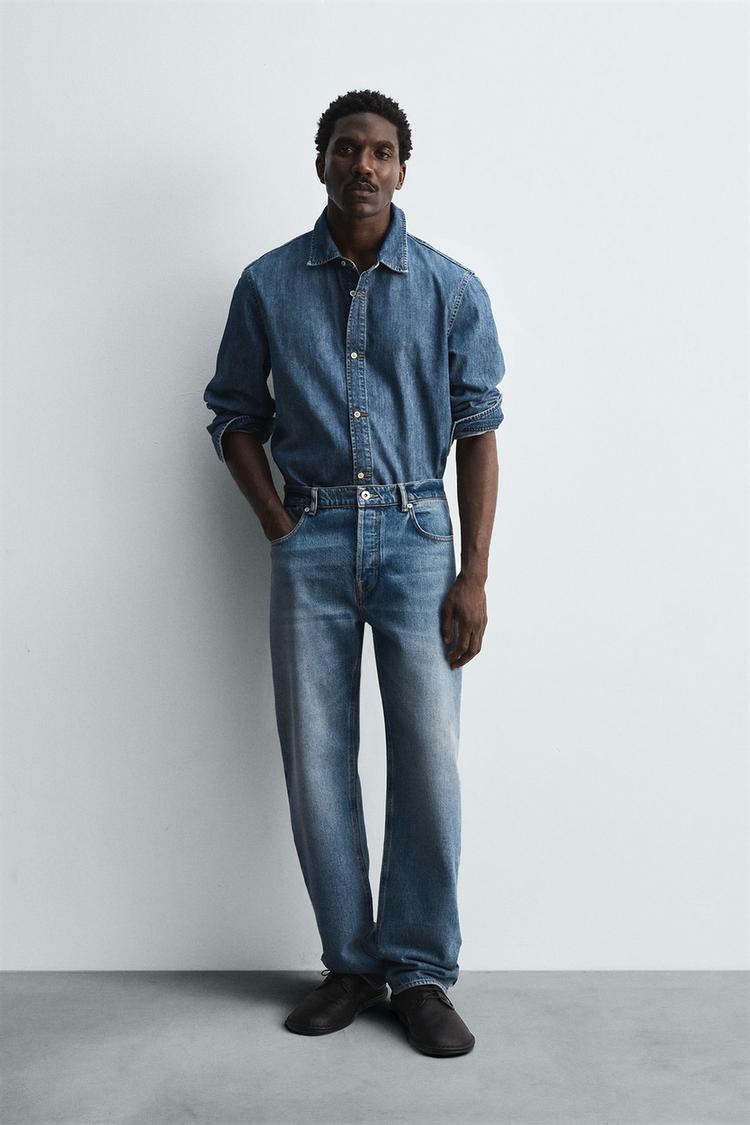 Dress Shirt Denim Jeans Matching Shirt Denim Jeans Matching Shirt