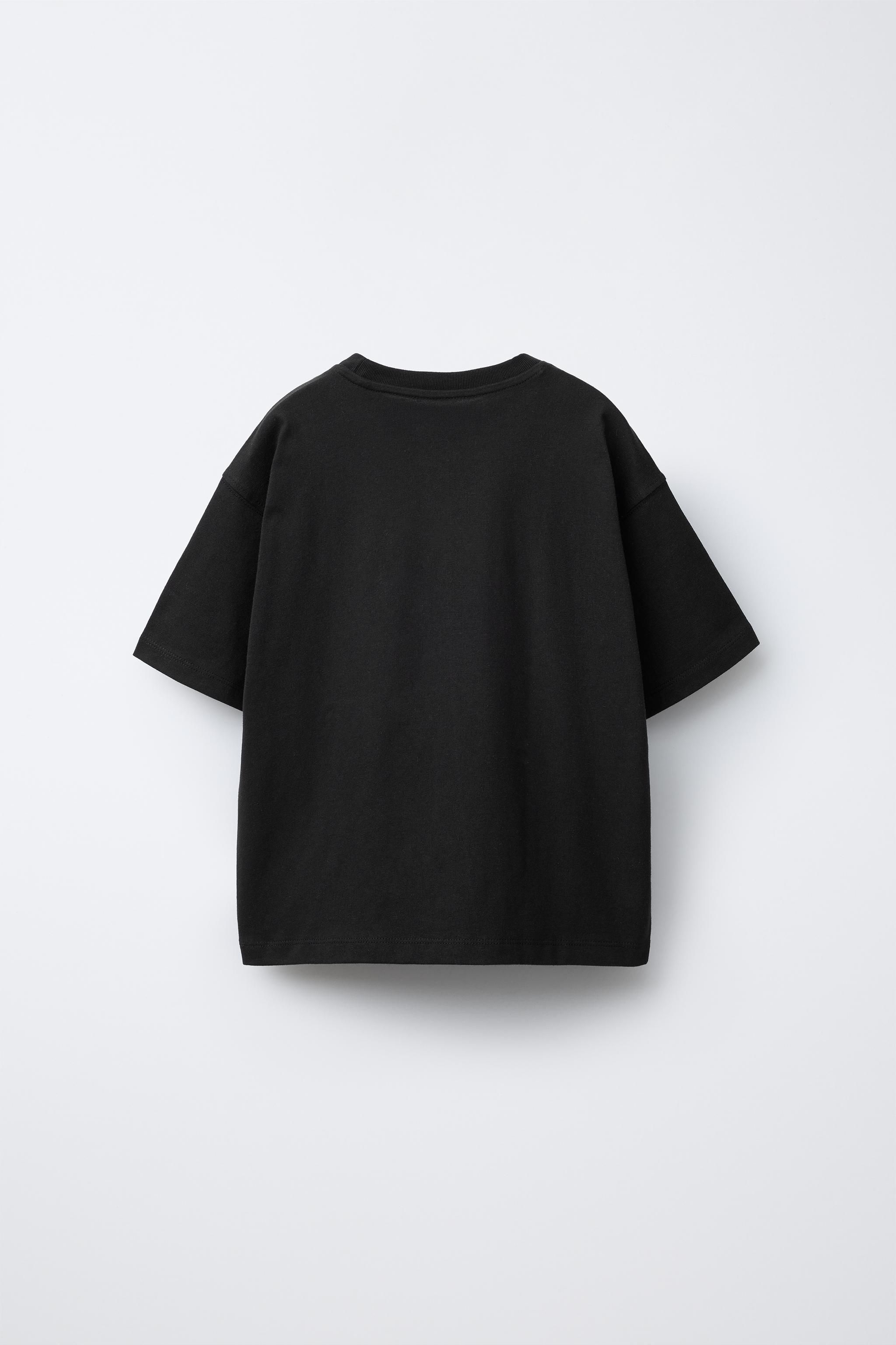 PLAIN T-SHIRT — Black