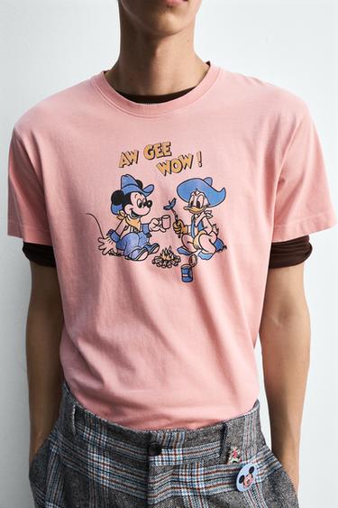MICKEY + DONALD T-SHIRT HARRY LAMBERT FOR ZARA X DISNEY - Pastel pink by Zara - Image 6