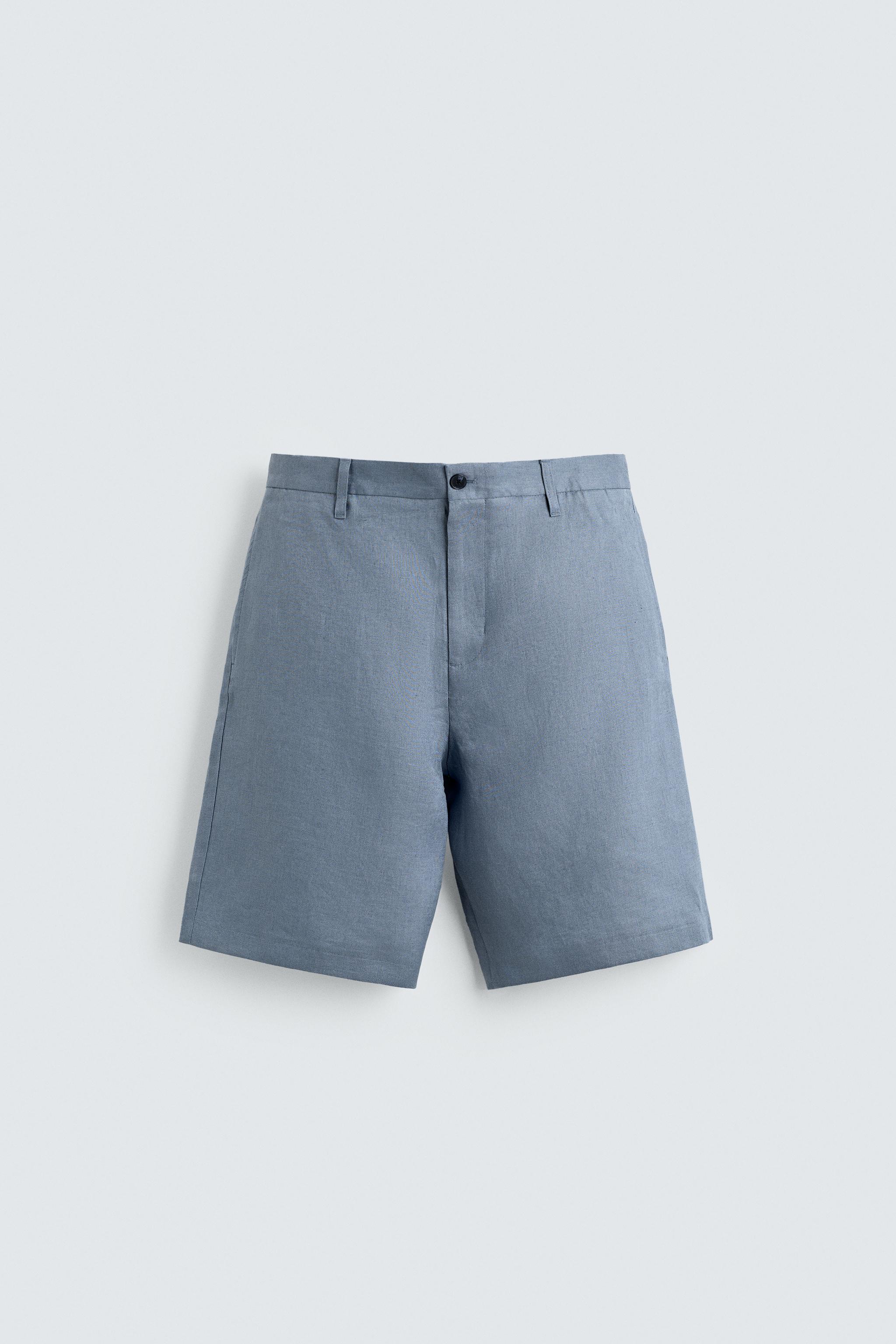 SHORT RELAXED FIT 100% LIN