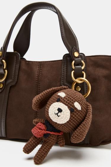 PUPPY CHARM KEYRING - Brown by Zara - Image 5