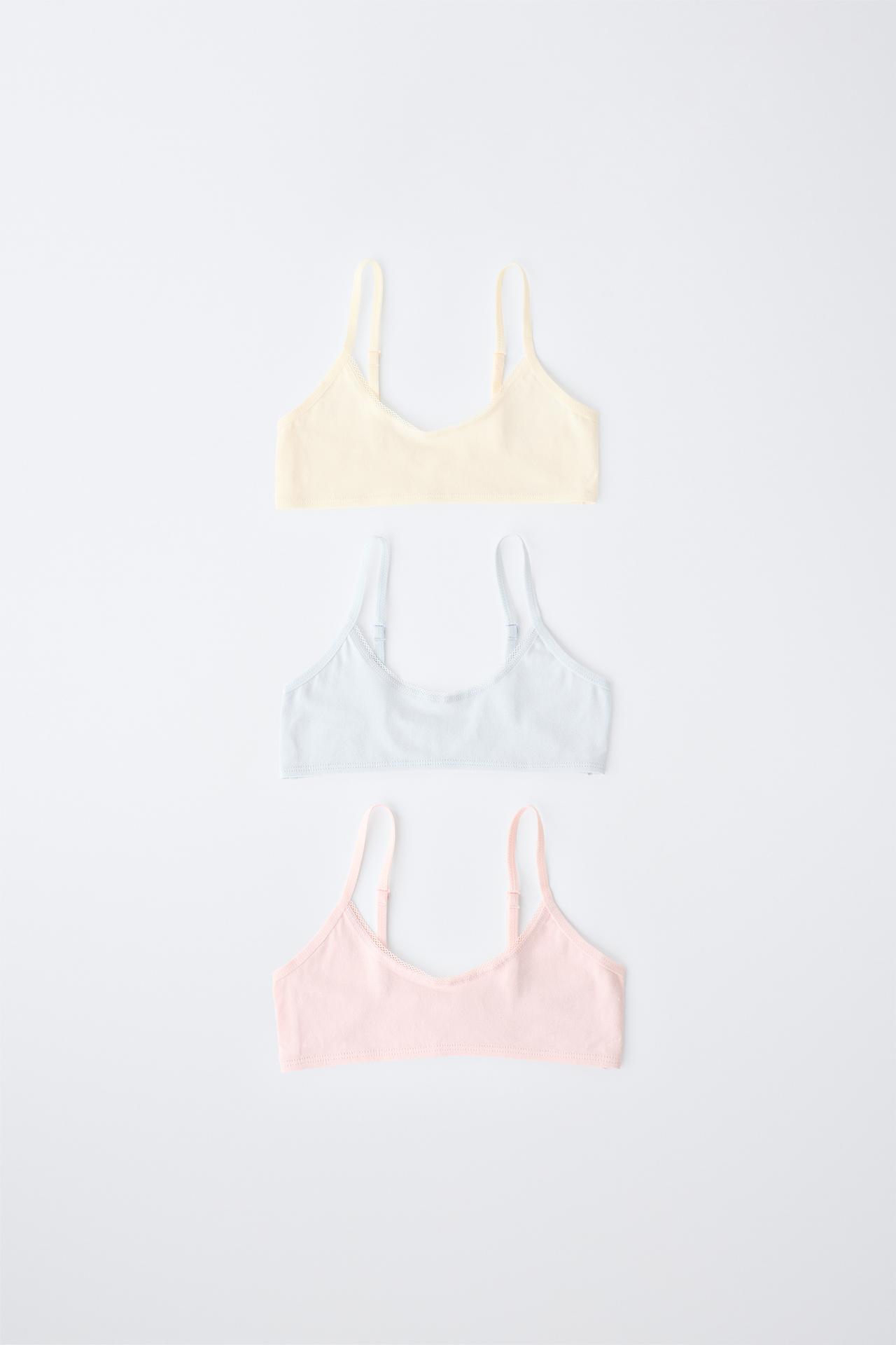 AGES 9-14 / THREE-PACK OF CAMISOLES — Pink