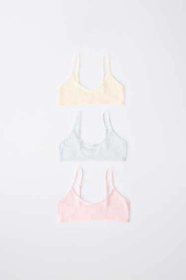 AGES 9-14 / THREE-PACK OF CAMISOLES — Pink 1