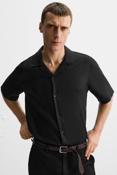 100% LINEN LIMITED EDITION SHIRT - Black by Zara - Image 5