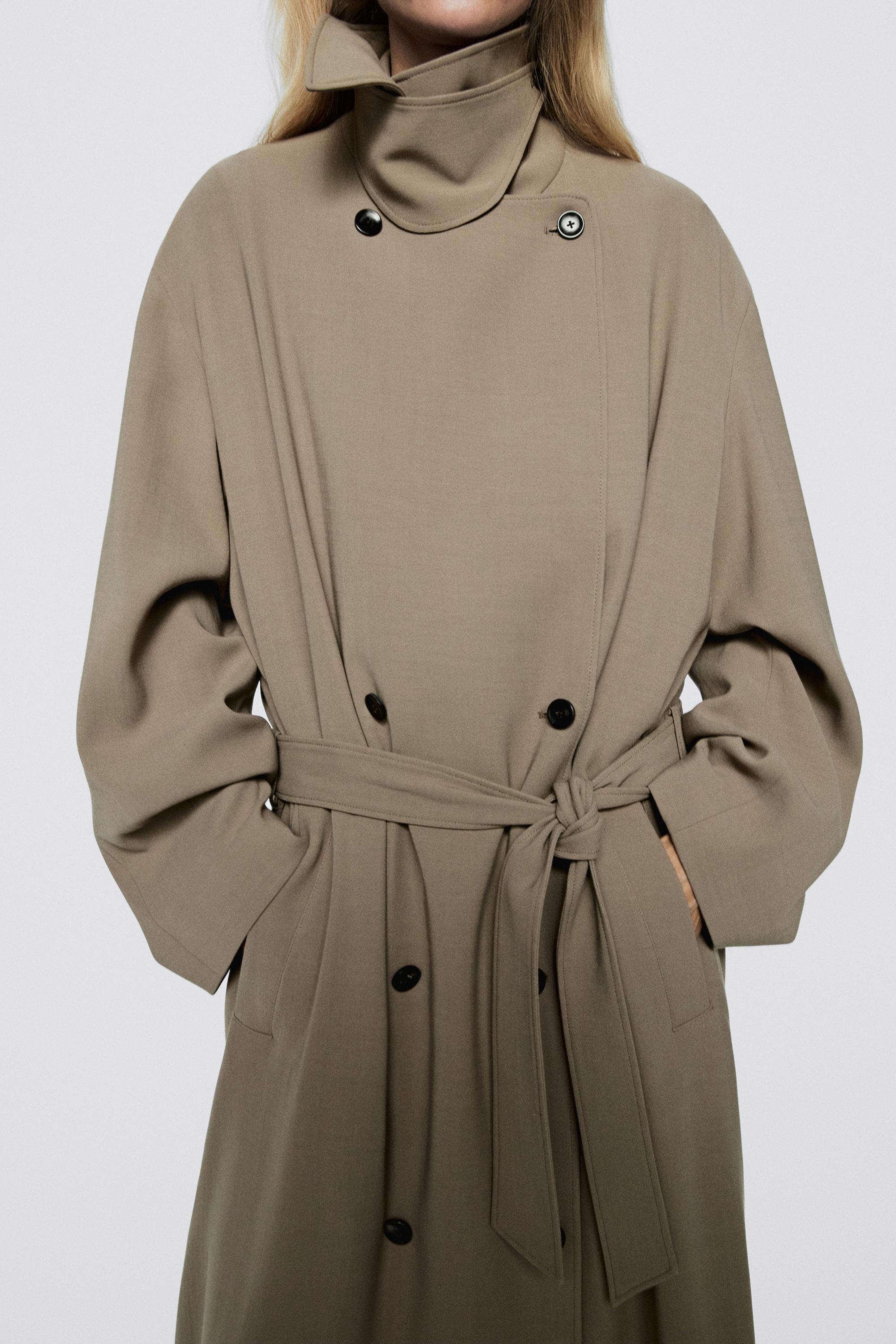 Trench long fluide en laine - LIMITED EDITION