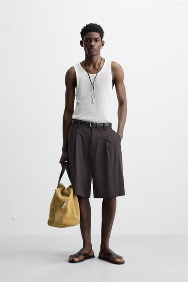 OPEN KNIT TEXTURED TANK TOP - White by Zara - Image 0