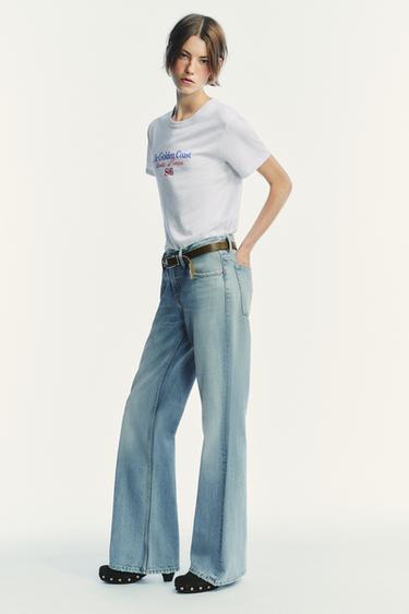 JEAN TRF FLARE TAILLE BASSE - Bleu clair de Zara - Image 3