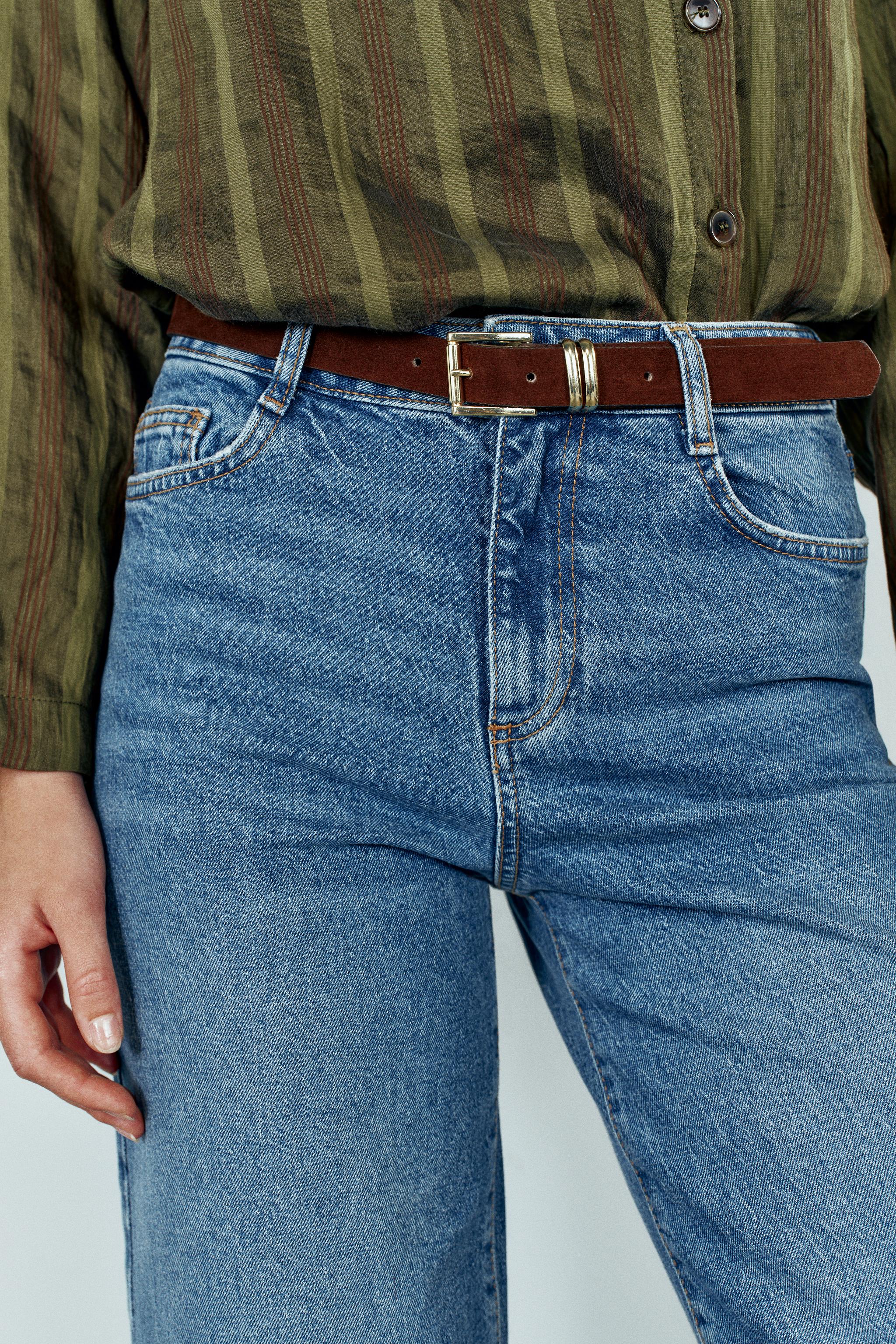Z1975 HIGH-RISE CULOTTE JEANS WITH BELT