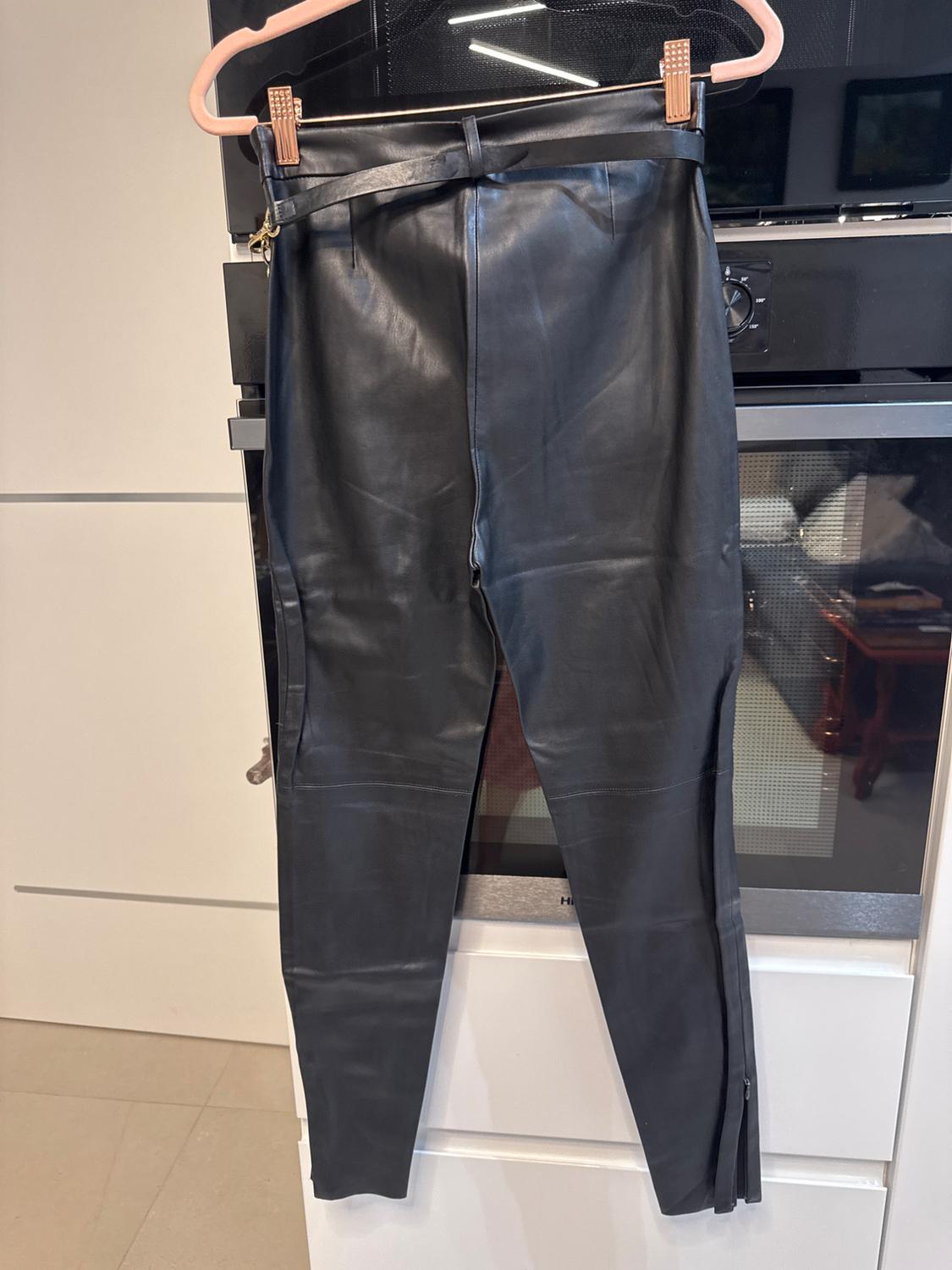 FAUX LEATHER LEGGINGS WITH BELT - Image 2