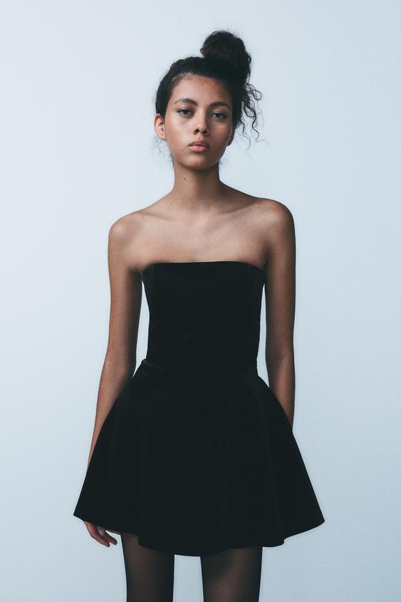 Vestido Lentejuelas Zara Vestido Negro Terciopelo Zara Lentejuelas