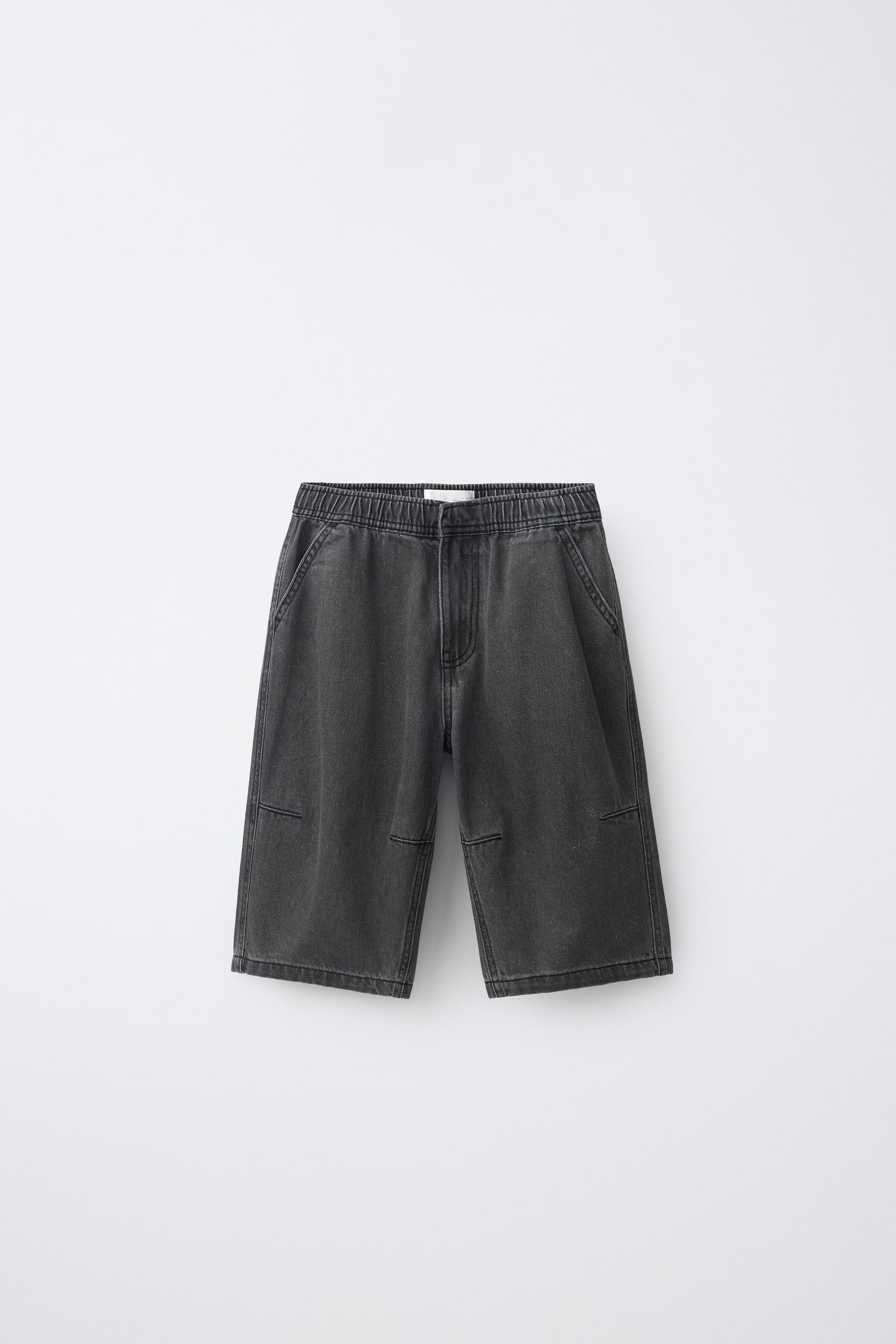 LONG DENIM BERMUDA SHORTS