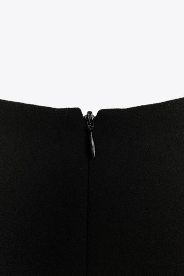 ZW COLLECTION SHORT VOLUMINOUS DRESS - Black by Zara - Image 6