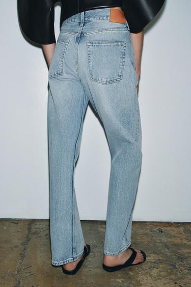 ZW COLLECTION LOW-RISE STRAIGHT JEANS - Light blue by Zara - Image 2