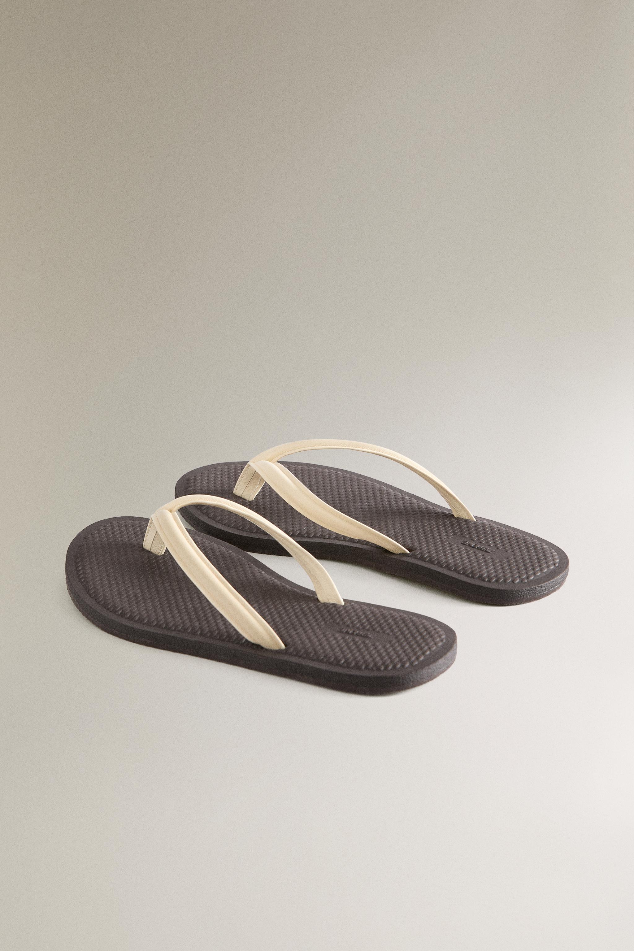 LEATHER STRAP SANDALS