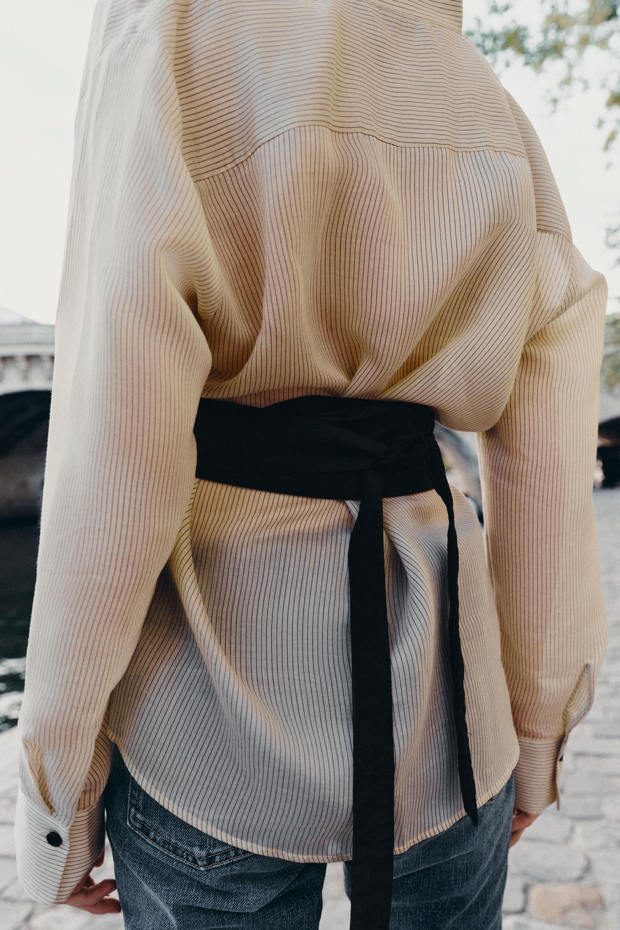 STRIPED CUMMERBUND SHIRT ZW COLLECTION