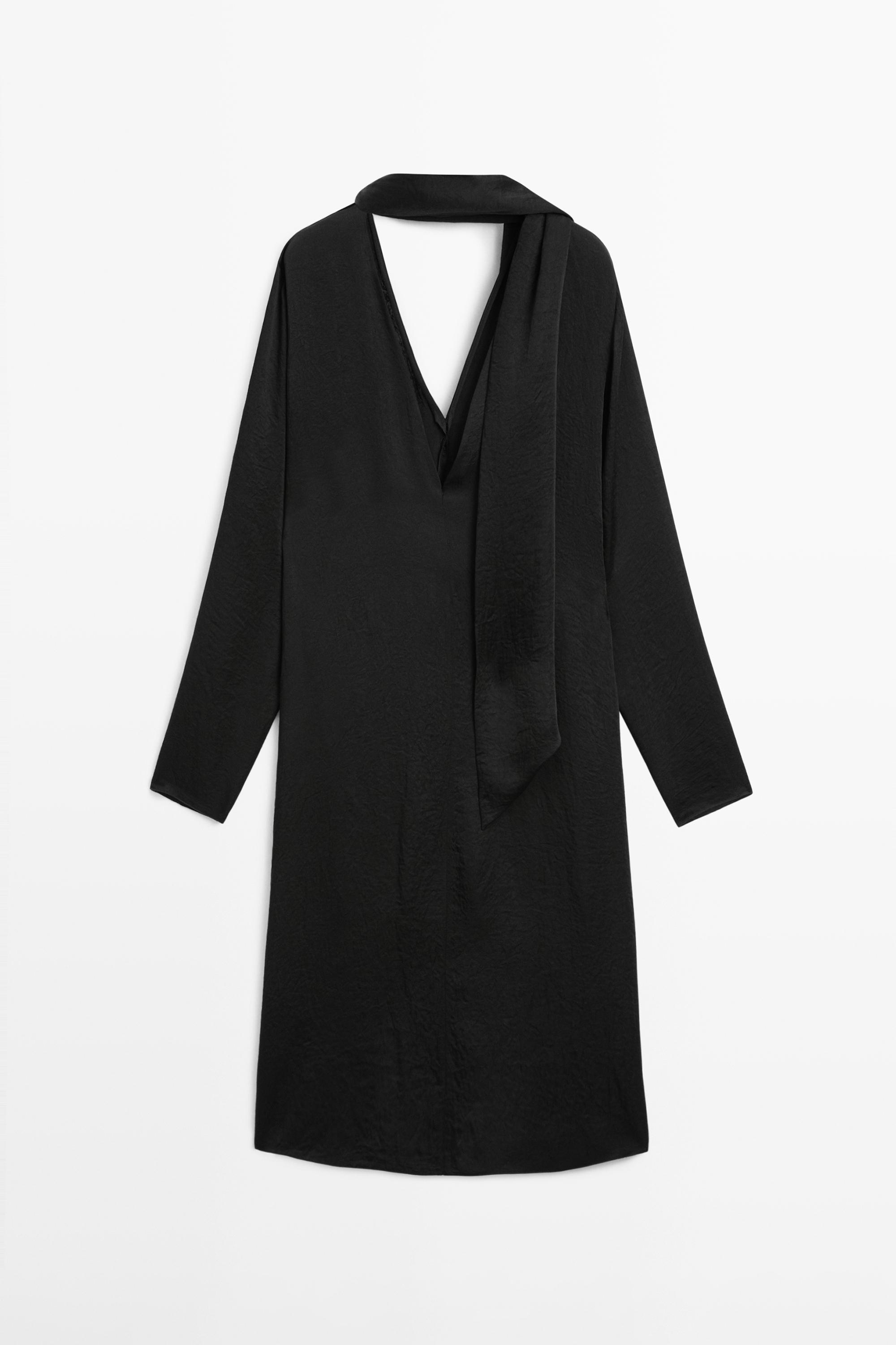 V-neckline blouse with tie detail - STUDIO