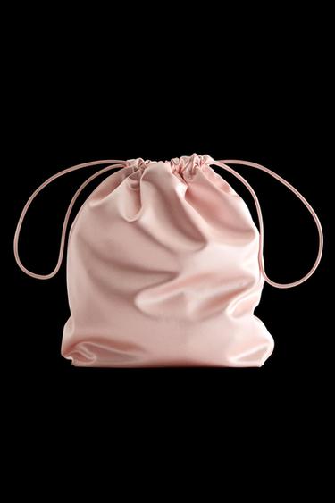 BOLSA SATÉN - Rosa de Zara - Imagen 0