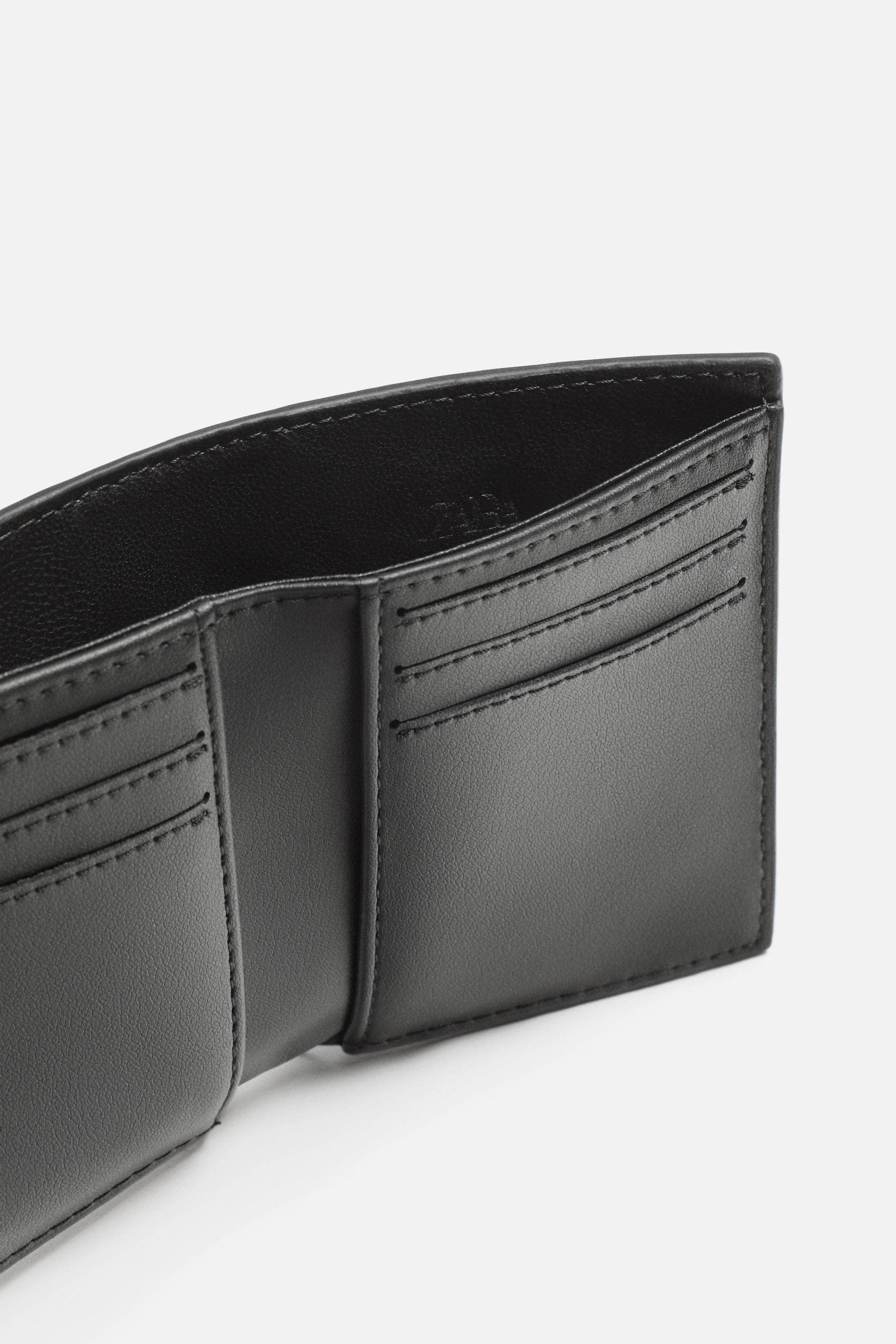 ★ドイツ発*ZARA*新作*本革カードホルダー/BLACK★ レザーカードホルダー - ブラック | ZARA Japan / 日本