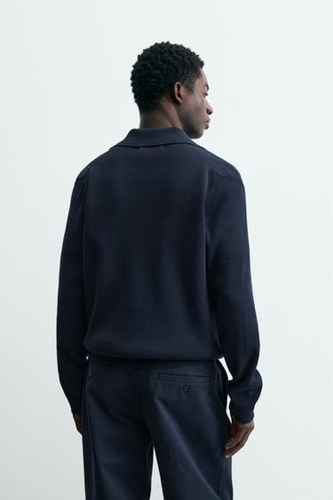 REGULAR FIT CARDIGAN - Dark navy by Zara - Image 2