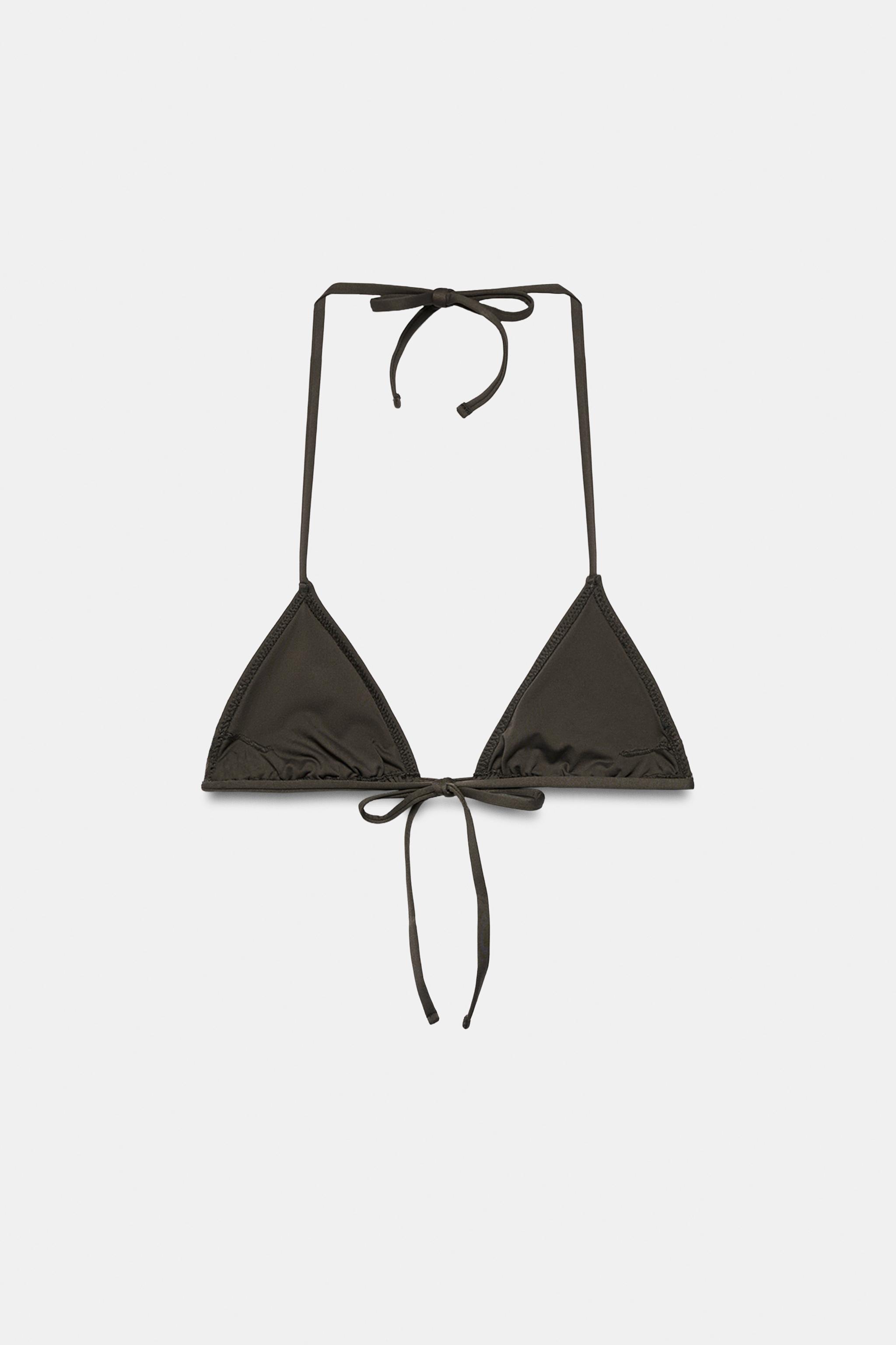 STUDDED TRIANGLE BIKINI TOP