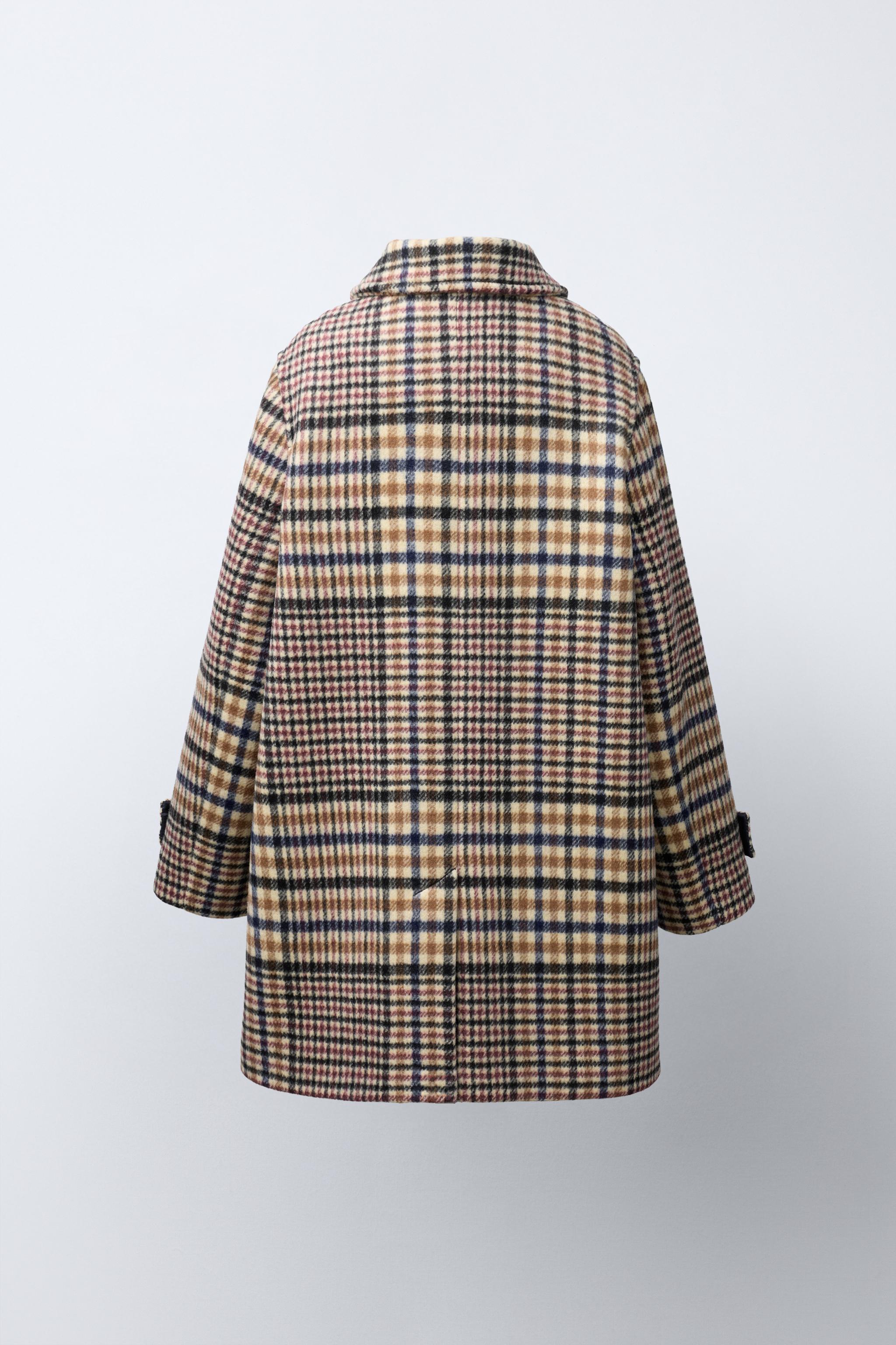 MANTEAU CARREAUX EFFET PATCHWORK