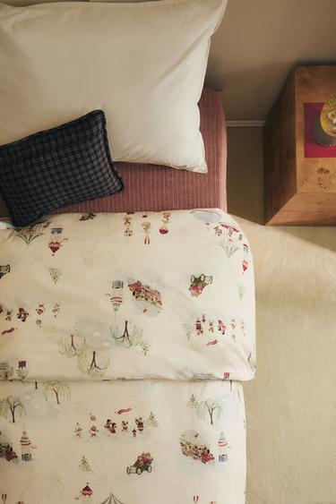 CHILDREN'S CHRISTMAS DUVET COVER WITH MICE - Multicoloured by Zara