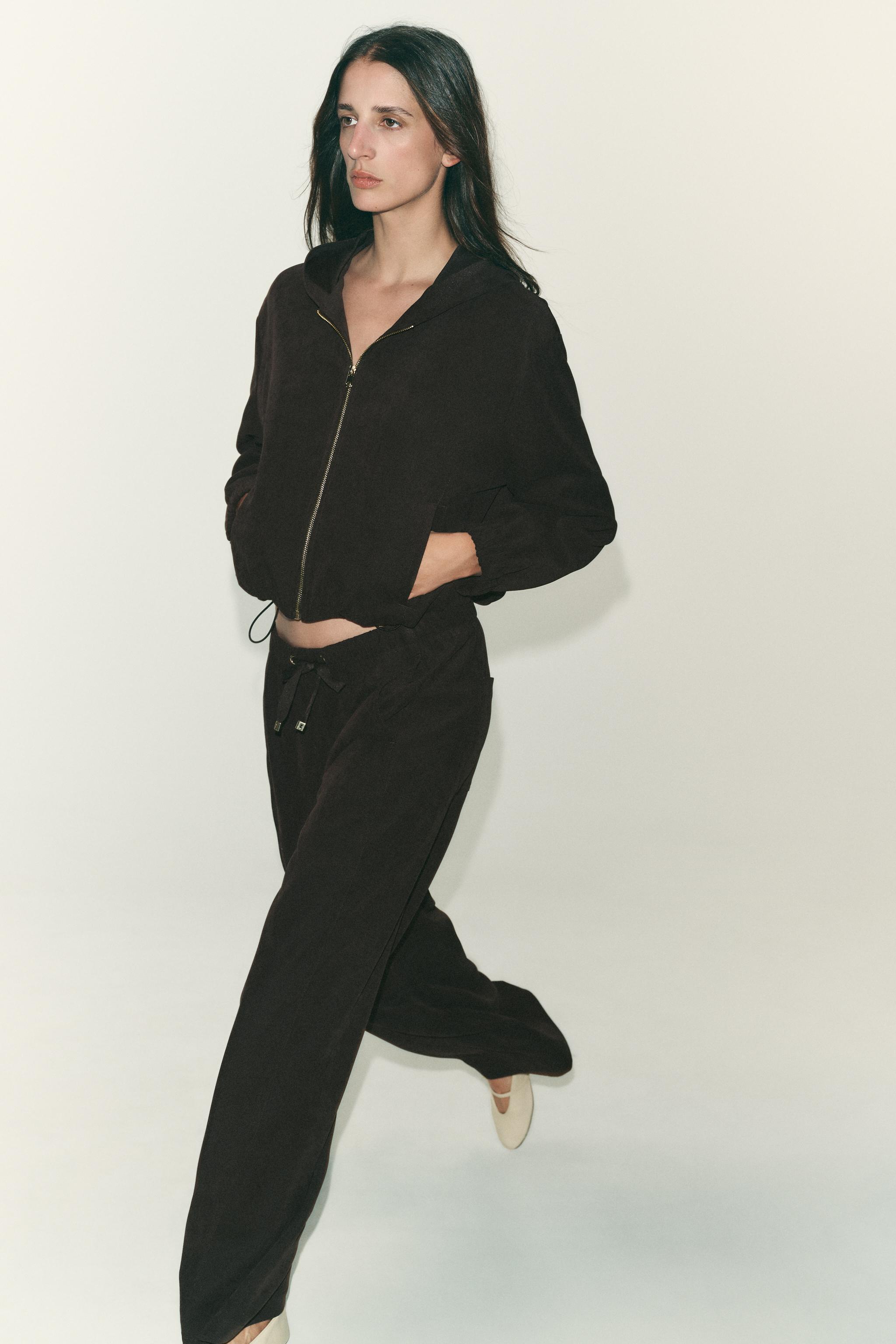 ZARA ブラック ジャンパー・ブルゾン パンツセットアップ ZARA ブラック ジャンパー・ブルゾン パンツセットアップ Amazon