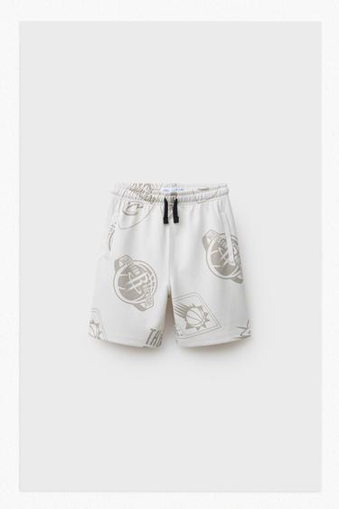 BERMUDA INTERLOCK ÉQUIPES NBA - Beige de Zara